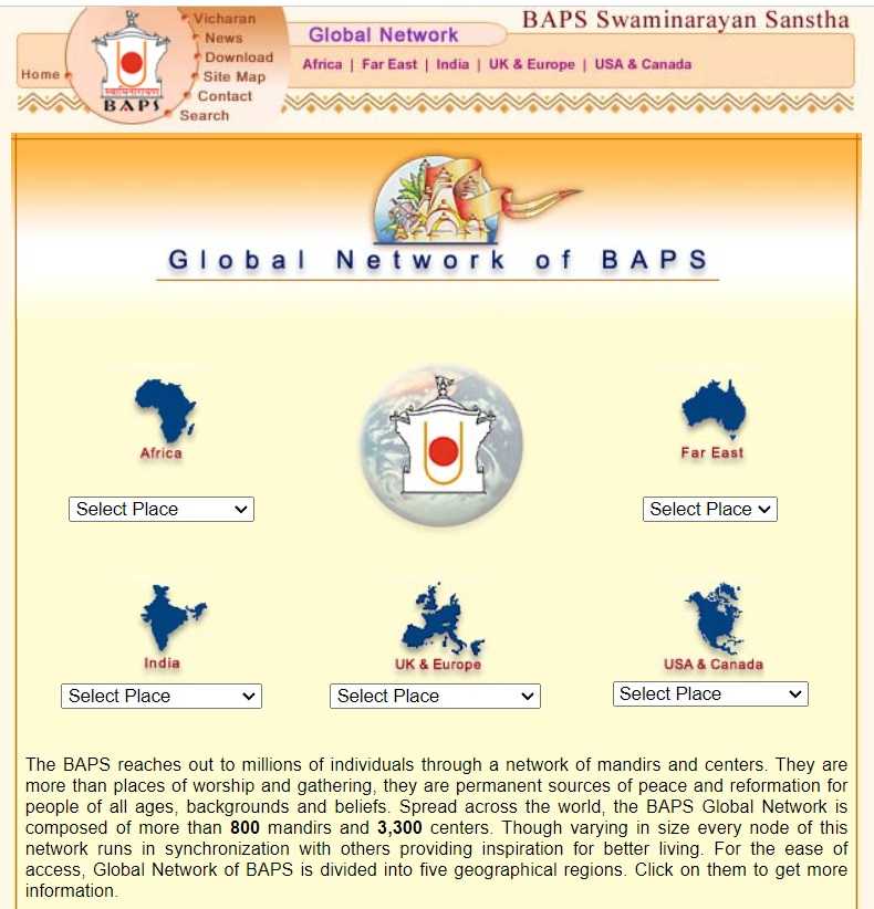 Contact Nearest BAPS Center Https://www.swaminarayan.org/globalnetwork/